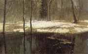 Stanislav Zhukovsky Spring Floods oil on canvas